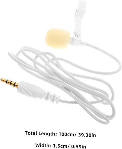Portable Lavalier Microphone for Smartphones Compact Mic for Teaching Sports and Recording Lightweight Durable Design for Easy Use The Go in Saudi Arabia