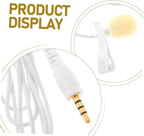 Portable Lavalier Microphone for Smartphones Compact Mic for Teaching Sports and Recording Lightweight Durable Design for Easy Use The Go in Saudi Arabia