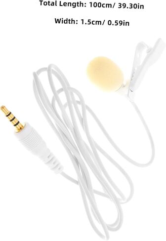 Smartphone Clip Mic Mini Lavalier Lapel Microphone Lightweight Portable for Teaching Recording Podcasts in Saudi Arabia
