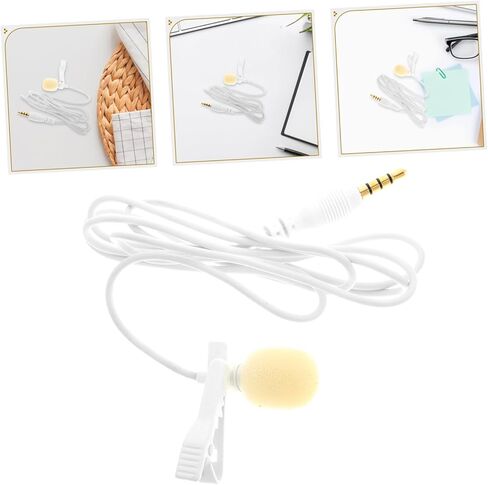 Smartphone Clip Mic Mini Lavalier Lapel Microphone Lightweight Portable for Teaching Recording Podcasts in Saudi Arabia