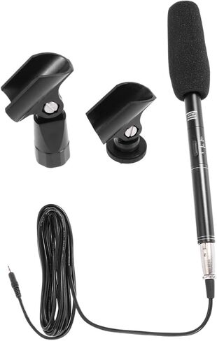 1set Portable Interview Microphone for Outdoor Recording Camera Mic for Smartphones and Shock-Resistant Design Professional Voice Pickup for Live Streaming and Interviews in Saudi Arabia
