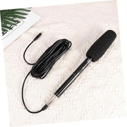 1set Portable Interview Microphone for Outdoor Recording Camera Mic for Smartphones and Shock-Resistant Design Professional Voice Pickup for Live Streaming and Interviews in Saudi Arabia