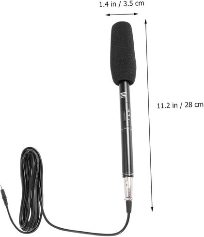 1set Portable Interview Microphone for Outdoor Recording Camera Mic for Smartphones and Shock-Resistant Design Professional Voice Pickup for Live Streaming and Interviews in Saudi Arabia