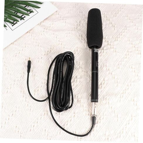1set Portable Interview Microphone for Outdoor Recording Camera Mic for Smartphones and Shock-Resistant Design Professional Voice Pickup for Live Streaming and Interviews in Saudi Arabia