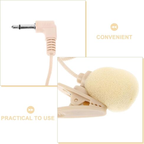 2pcs Portable Clip Lavalier Microphone Connector for Mobile Phones High Sensitivity Recording for Interviews Meetings and Vlogging Sound Quality in Saudi Arabia