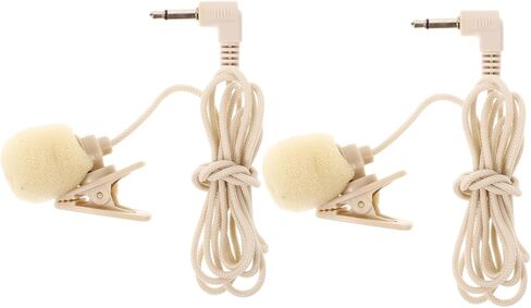 ibasenice 2pcs Lapel Microphone Professional Recording Mic for Computer Vlogging Camcorder Phone Smartphone in Saudi Arabia