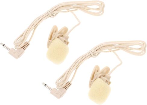 2pcs High Sensitivity Lavalier Microphone for Mobile Phones Clip Shirt Mic for Interviews and Meetings Omnidirectional Condenser Mic Portable and Lightweight Design in Saudi Arabia