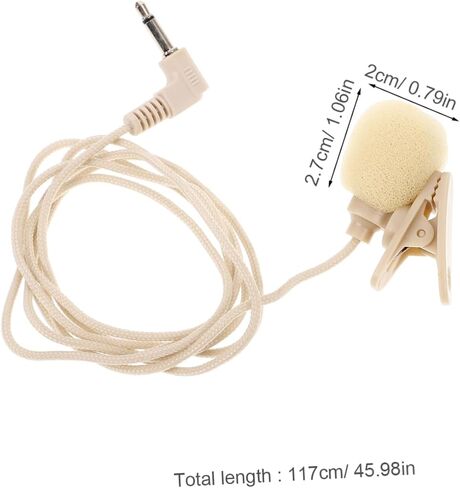 2pcs High Sensitivity Lavalier Microphone for Mobile Phones Clip Shirt Mic for Interviews and Meetings Omnidirectional Condenser Mic Portable and Lightweight Design in Saudi Arabia