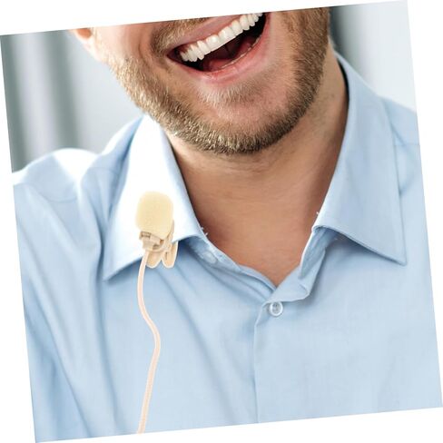 2pcs High Sensitivity Lavalier Microphone for Mobile Phones Clip Shirt Mic for Interviews and Meetings Omnidirectional Condenser Mic Portable and Lightweight Design in Saudi Arabia