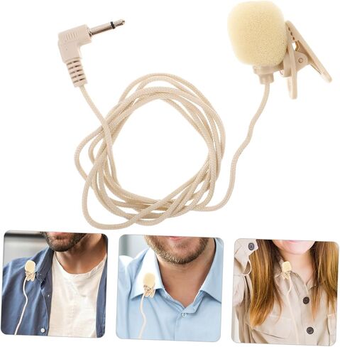 2pcs High Sensitivity Lavalier Microphone for Mobile Phones Clip Shirt Mic for Interviews and Meetings Omnidirectional Condenser Mic Portable and Lightweight Design in Saudi Arabia