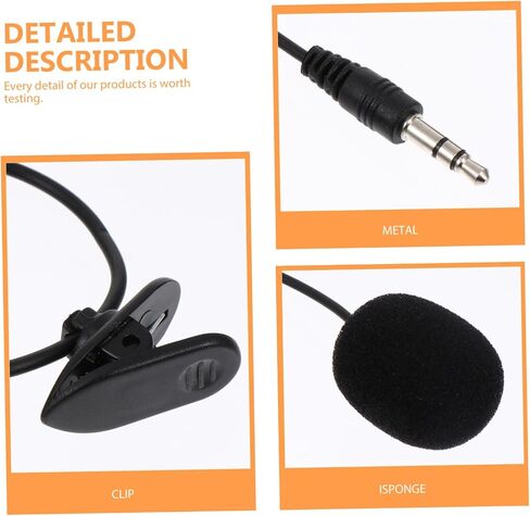 BESTonZON 5pcs Professional Lavalier Mic for Recording Video Chat Microphone Pop Filter in Saudi Arabia