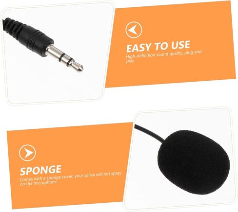 BESTonZON 5pcs Professional Lavalier Mic for Recording Video Chat Microphone Pop Filter in Saudi Arabia