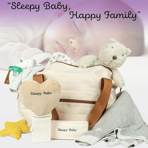 Sleepy Baby Shh White Noise Machine with Gentle Rhythmic Tapping | Mimics Parents Soothing Touch | Adjustable Speeds & Belt | Helps Reduce Constant Holding and Rocking in Saudi Arabia