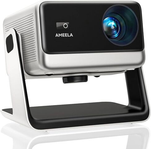 جهاز عرض فيديو GooDee مع واي فاي وبلوتوث، نظام أفلام ذكي/ صوت دولبي/ التركيز التلقائي وجهاز عرض محمول كيستون، فك تشفير فيديو 4K و1080 بكسل أصلي للمسرح المنزلي / الخارجي in Kuwait