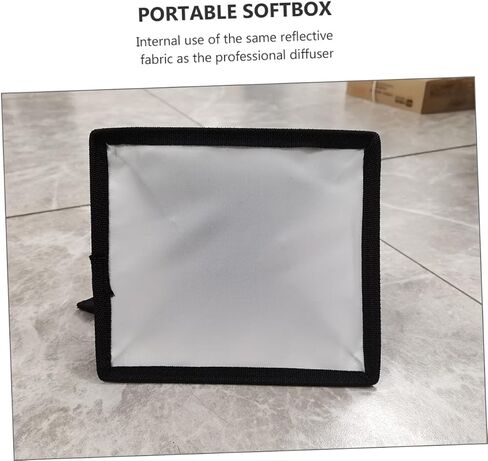 ناشر ضوء فلاش للتصوير الفوتوغرافي قابل للطي من Softbox مع شرائط مضادة للانزلاق، غطاء Speedlight مربع خفيف الوزن متوافق مع ومضات الرأس المربعة للصور الداخلية والصور in Kuwait