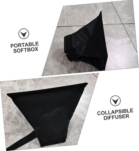 ناشر ضوء فلاش للتصوير الفوتوغرافي قابل للطي من Softbox مع شرائط مضادة للانزلاق، غطاء Speedlight مربع خفيف الوزن متوافق مع ومضات الرأس المربعة للصور الداخلية والصور in Kuwait
