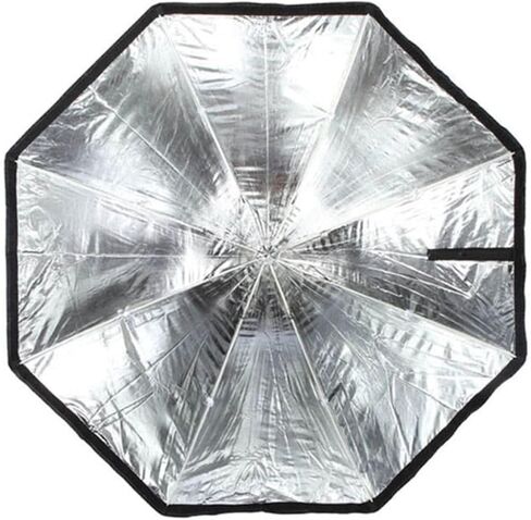 Octagonal Softbox Photography Umbrella with High-Density and Ribs Light Diffuser for Video Lights and Off-Camera Flashes Portable Zipper Design for Studio and Outdoor Use in Kuwait