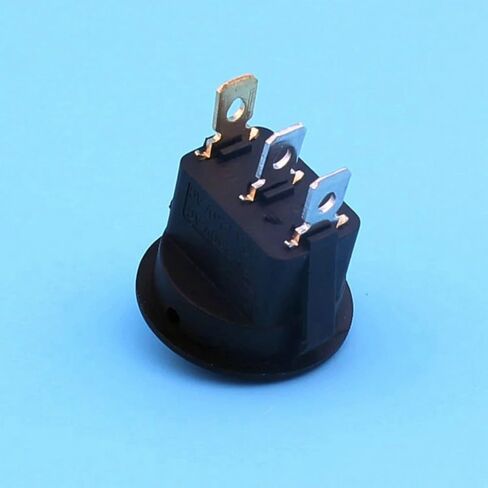 3Pin Button with Light Rocker Switch 10A 125V 6A 250V KCD1-101N-8(Green,220V Neon) in Saudi Arabia