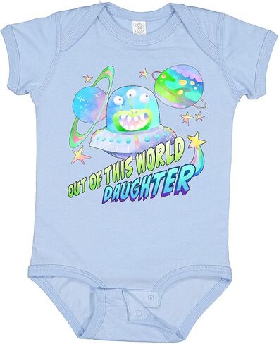 inktastic Out Of This World Daughter Cute Alien in Outer Space Baby Bodysuit in Saudi Arabia