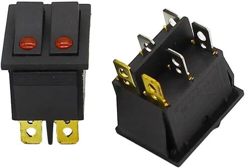 1PCS Rocker Switch cat-Eye Two Gang Double in Saudi Arabia