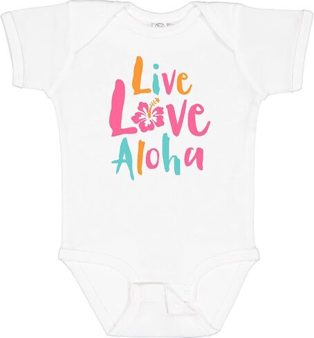 inktastic Live Love Aloha Baby Bodysuit in Saudi Arabia