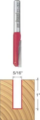 Freud 03-152: 5/16" (dia.) Single Flute Straight Bit with 1/4" shank, 1" carbide height in Saudi Arabia