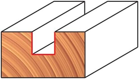 Freud 03-152: 5/16" (dia.) Single Flute Straight Bit with 1/4" shank, 1" carbide height in Saudi Arabia