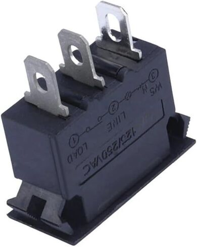 IBS-1R 5A-20A 12V-125/250OVAC 3 Pin Boat Rocker Switch Manual Reset Protector in Overload Protection Switch in Saudi Arabia