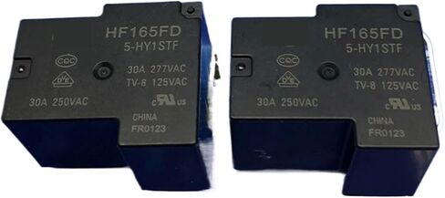 HF165FD-5-HY1STF 005VDC مفتوح عادة 4 دبوس 30A277VAC مرحل صغير عالي الطاقة in Saudi Arabia