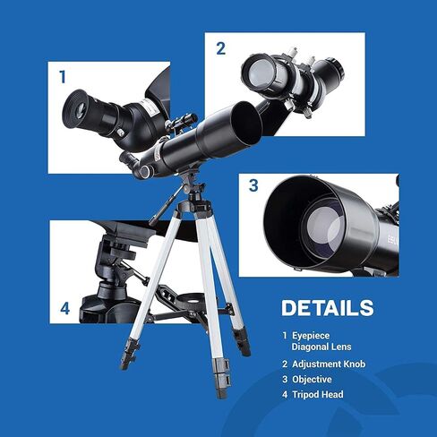 Telescopes for Adults Astronomy, High Power 16-133X Moonshot Monocular Beginner Telescope, Astronomical Telescope with High Stand Storage Bag, with Phone Stand in Saudi Arabia