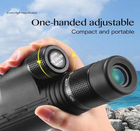 Telescopes for Adults Astronomy, High Power Binoculars Hd Zoom 10-30X50 Monocular Powerful Multi-Coated Prism Waterproof Telescope ng Scope in Saudi Arabia
