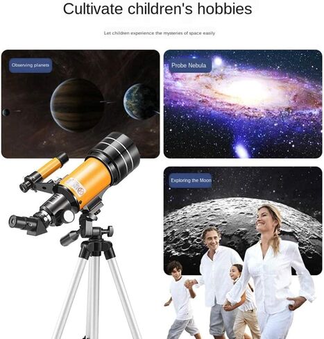 Telescopes for Adults Astronomy, High Power 150X Magnification HD Refraction Astronomical Monocular Optical Wide-Angle Powerful Zoom Telescope with Tripod in Saudi Arabia