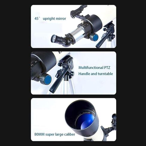 Telescopes for Adults Astronomy, High Power Beginners Astronomical Telescope,80Mm 's Catadioptric Telescope Monocular ng Scope Refractor,D in Saudi Arabia