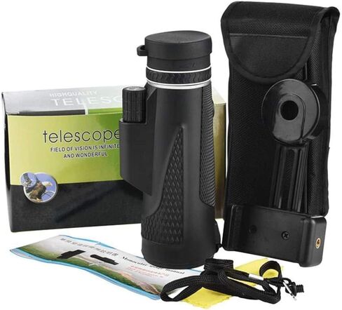 Telescopes for Adults Astronomy, High Power, Classic Monocular Telescope Sportting Scope with Phone Holder and Tripod for Adults Outdoor Sightseeing Travelling Gaming monocular in Saudi Arabia