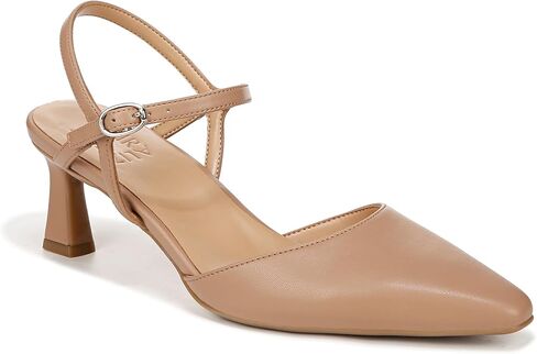 Naturalizer Womens Tara Pointed Toe Kitten Heel Ankle Strap Pump Taupe Beige 9 W in Saudi Arabia