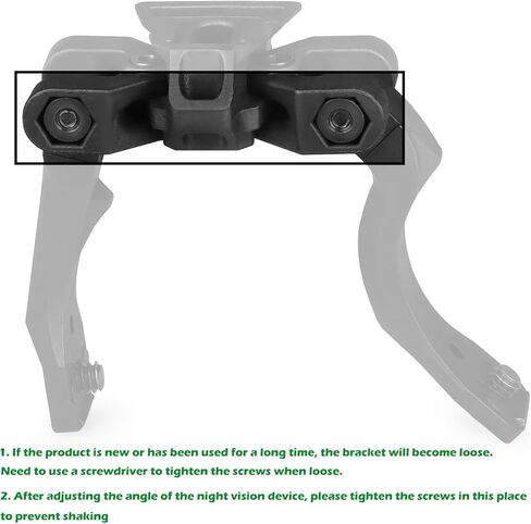 NVG Mount Dual J ARM متوافق مع PVS 14 مناظير للرؤية الليلية / منظار أحادي قابل للتعديل محول POM- بلاستيك عالي القوة in Kuwait