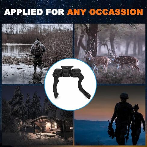 NVG Mount Dual J ARM متوافق مع PVS 14 مناظير للرؤية الليلية / منظار أحادي قابل للتعديل محول POM- بلاستيك عالي القوة in Kuwait