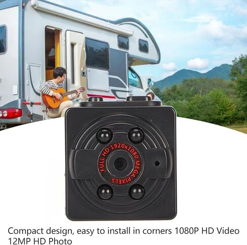 كاميرا Vikye 1080P HD IP مع كشف الحركة الليلية، تصميم صغير الحجم، فيديو وصور عالية الدقة، تسجيل، بطارية مدمجة، للمنزل والمكتب in Kuwait