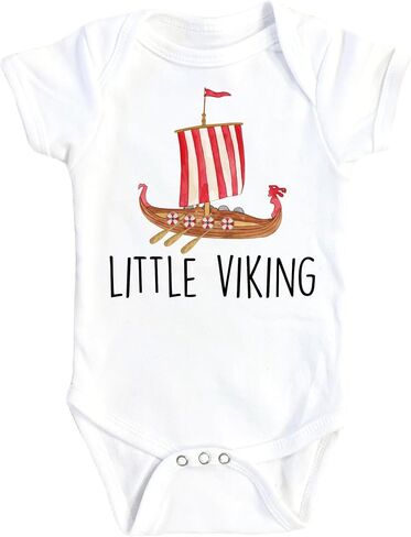 Little Viking - Baby Boy Girl Clothes Infant Bodysuit Funny Cute Newborn in Saudi Arabia