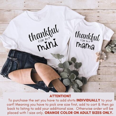 شكرًا لقمصان My Mama Mini Thanksgiving Mommy and Me، ملابس لطيفة للأم والابنة للأطفال الصغار، ملابس خريف متطابقة للأم والابن، عيد الشكر للأم والطفل 2021. in Saudi Arabia