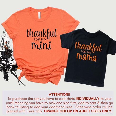 شكرًا لقمصان My Mama Mini Thanksgiving Mommy and Me، ملابس لطيفة للأم والابنة للأطفال الصغار، ملابس خريف متطابقة للأم والابن، عيد الشكر للأم والطفل 2021. in Saudi Arabia