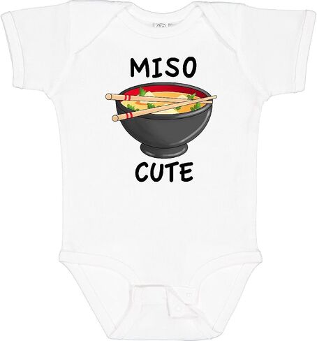 inktastic Miso Cute with Miso Soup Baby Bodysuit in Saudi Arabia