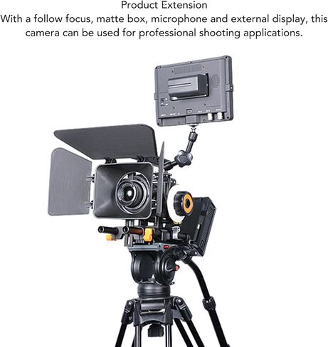 طقم قفص كاميرا DSLR، جهاز تثبيت فيديو للكاميرا من سبائك الألومنيوم مع صندوق غير لامع اتبع التركيز للتصوير الفوتوغرافي A6300 in Kuwait