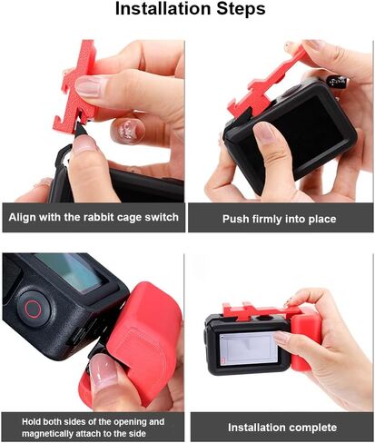 3D Printing Street Grip Vlog Holder,Combo Camera Grip Holder for DJI Action 5 Pro/4/3 Action Camera Stable&Portable Clamp (Pink) in Saudi Arabia