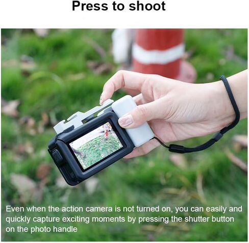 3D Printing Street Grip Vlog Holder,Combo Camera Grip Holder for DJI Action 5 Pro/4/3 Action Camera Stable&Portable Clamp (Pink) in Saudi Arabia