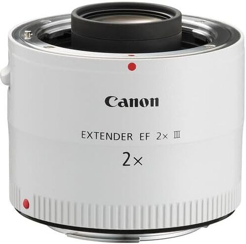 موسع كانون EF 2X III | محول تقريب من السلسلة L لعدسات Canon EF | البعد البؤري المزدوج للرياضة والحياة البرية والتصوير عن بعد (4410B002) + بطاقة ذاكرة سعة 64 جيجابايت + حقيبة Canon EOS 200ES in Kuwait