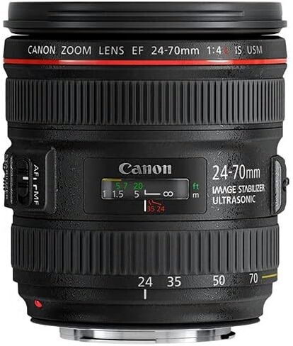 Canon EF 24-70mm f/4L IS USM Lens | L-Series Standard Zoom with Image Stabilization, Macro Mode & Fast Autofocus | Perfect for Weddings, & Travel Photography (6313B002) + Adapter EF-EOS R + Bag + More in Saudi Arabia