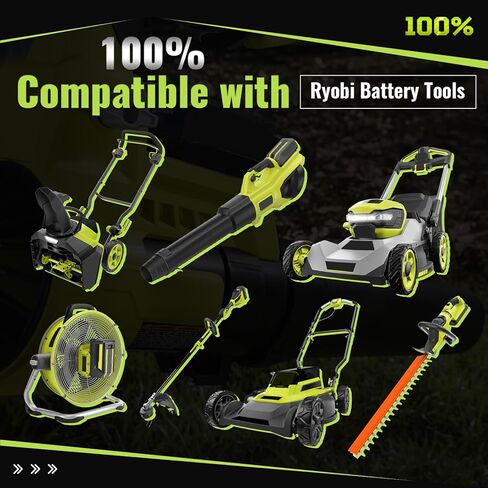 VINIDA 6.0Ah OP4040 40V Battery Replacement for Ryobi 40V Battery Compatible with Ryobi OP4030 OP40301 OP4050 OP4060 OP4050A OP40201 OP4026 OP40261 in Saudi Arabia