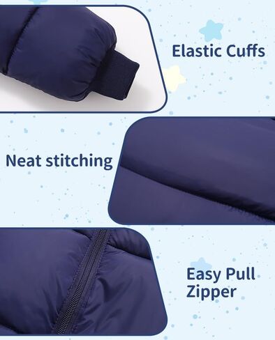 Toddler Winter Coats, 1-7T Baby Girls Boys' Winter Fleece Jackets With Hooded Jacket Outwear in Saudi Arabia