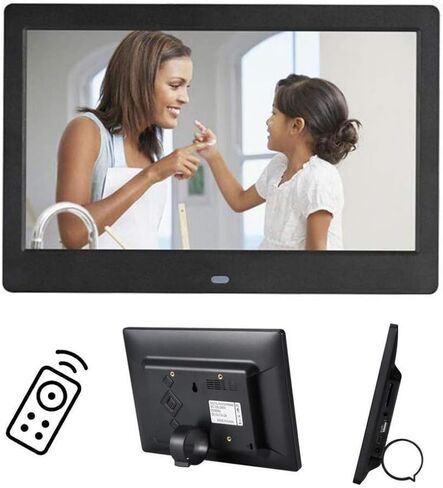 Digital Photo Frame, 10 Inch IPS Screen Digital Photo Frames with USB SD Card Slots and Remote Control Digital Picture Frame HD 16:9 Widescreen 1280 * 800, in Saudi Arabia
